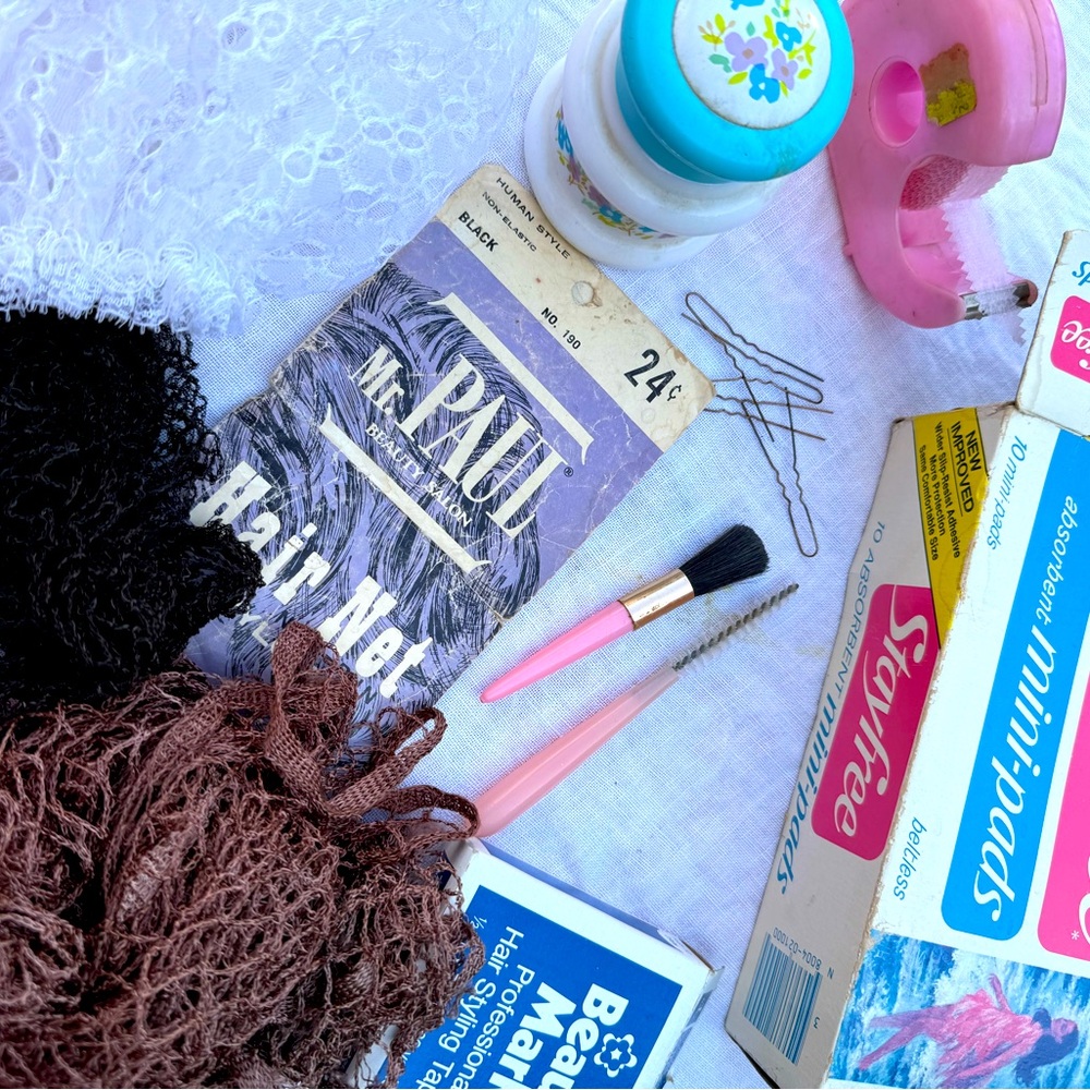 Vintage collection of hair accessories